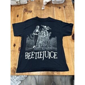 Beetlejuice Movie Ripple Junction T-Shirt Adult Unisex Black Size L